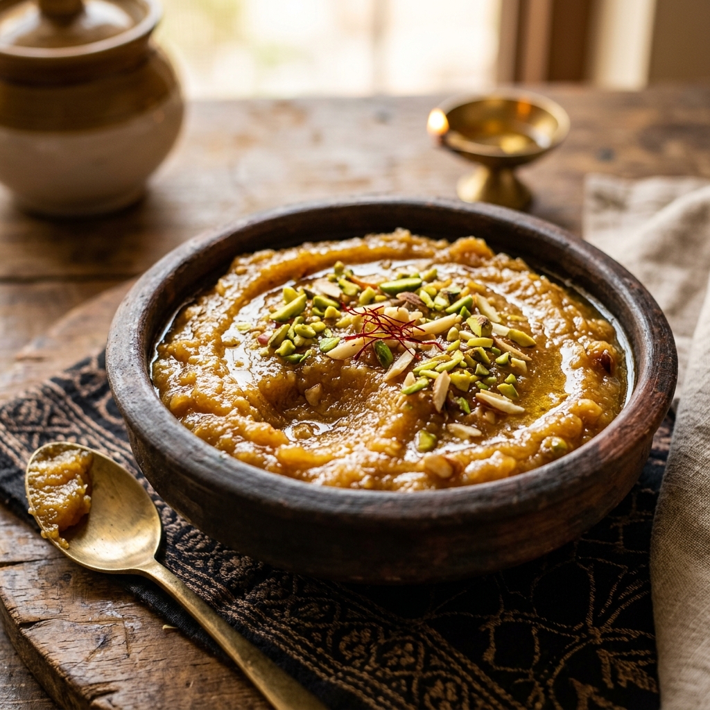 Rich Desi Ghee Besan Halwa