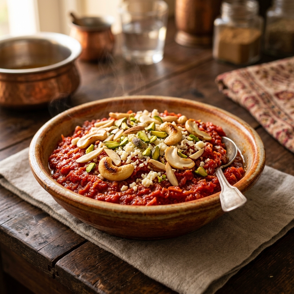 Slow-Cooked Shahi Gajar Ka Halwa